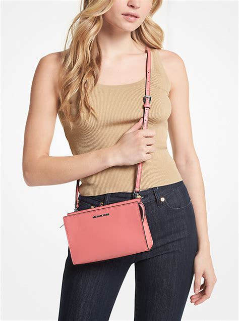 michael michael kors sheila small faux leather crossbody bag|Michael Michael Kors Sheila Small Faux Saffiano Leather Satchel .